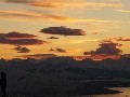 Abendrot mit  Lenticularis-Wolken