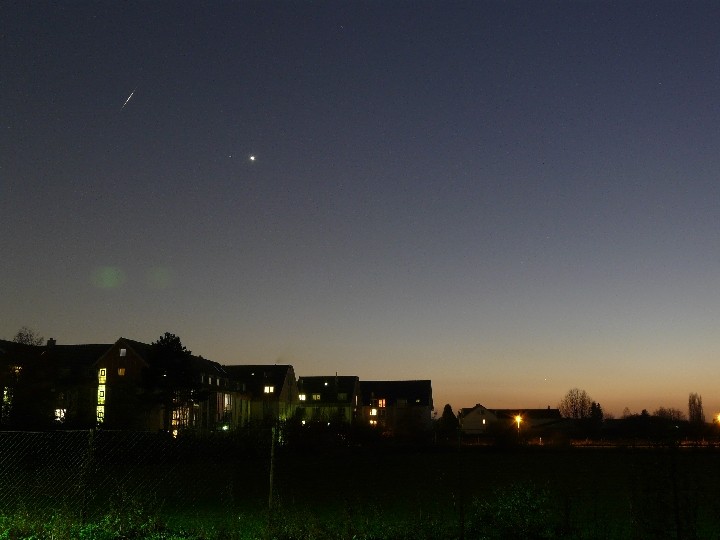 Iridium 35, Venus und Jupiter